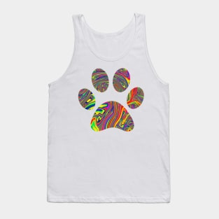 Rainbow paw Tank Top